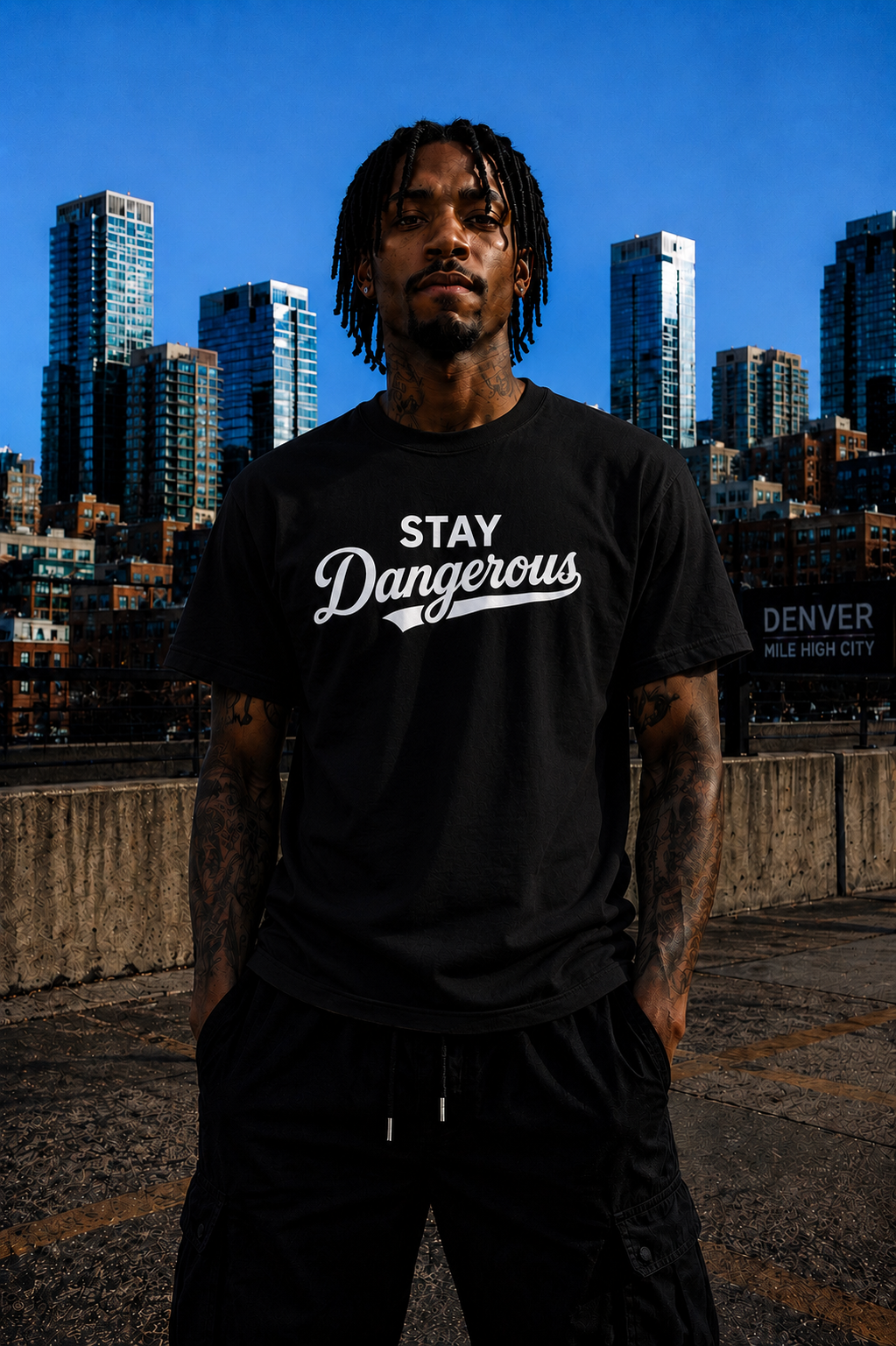 Stay Dangerous T-Shirt – Denver Streetwear Tee